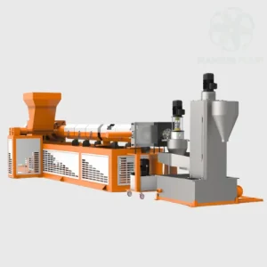 تصویر دستگاه گرانول ساز با ورودی فورس فیدر مناسب پلیاتیلن و نایلون