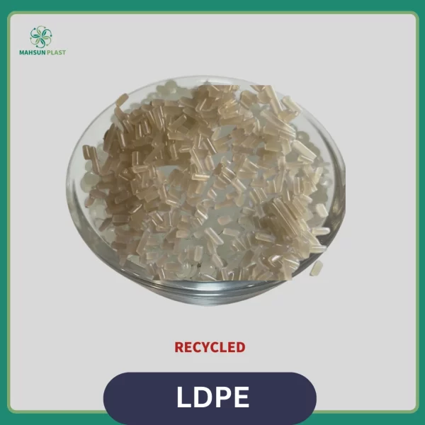 Recycled Light Amber HDPE Granules