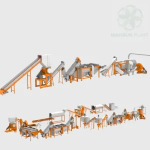 خط شستشوی صنعتی پلاستیک برای تمیز کردن نایلون، سلفون و پلیاتیلن بازیافتی